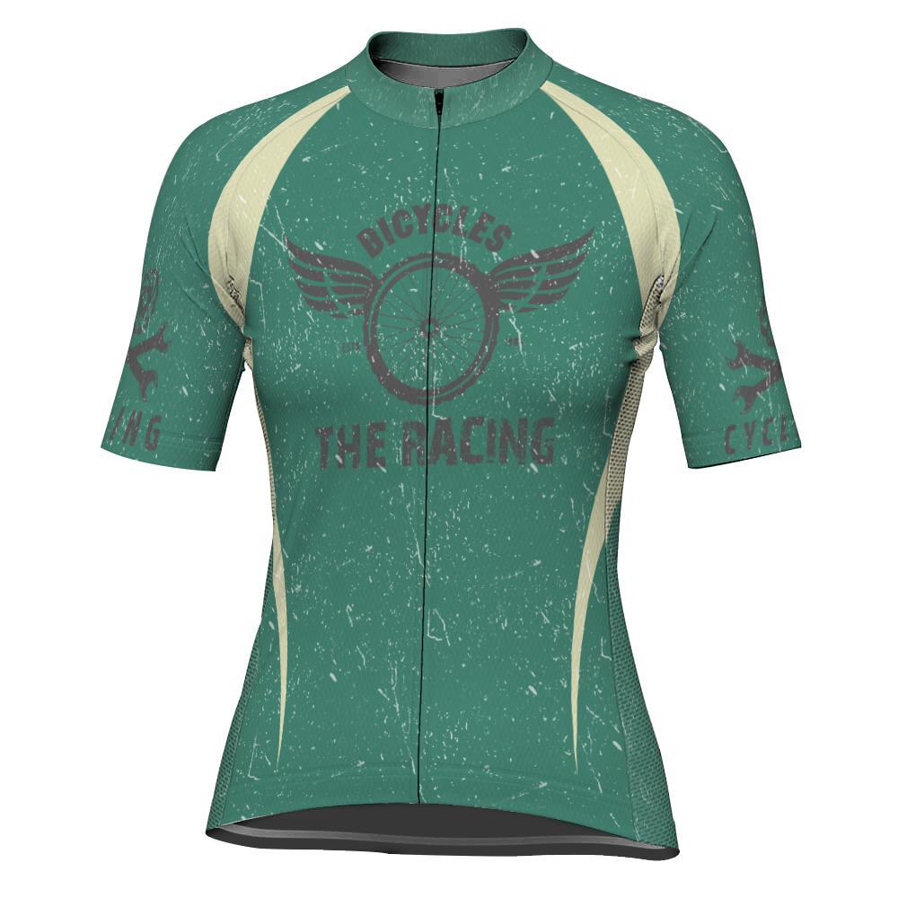 Vintage Short Sleeve Cycling Jersey for Women