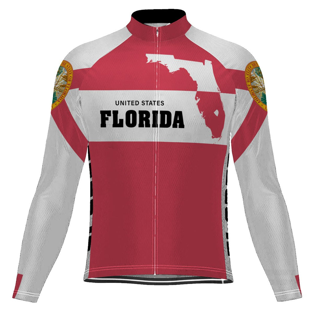 Florida Long Sleeve Cycling Jersey for Men