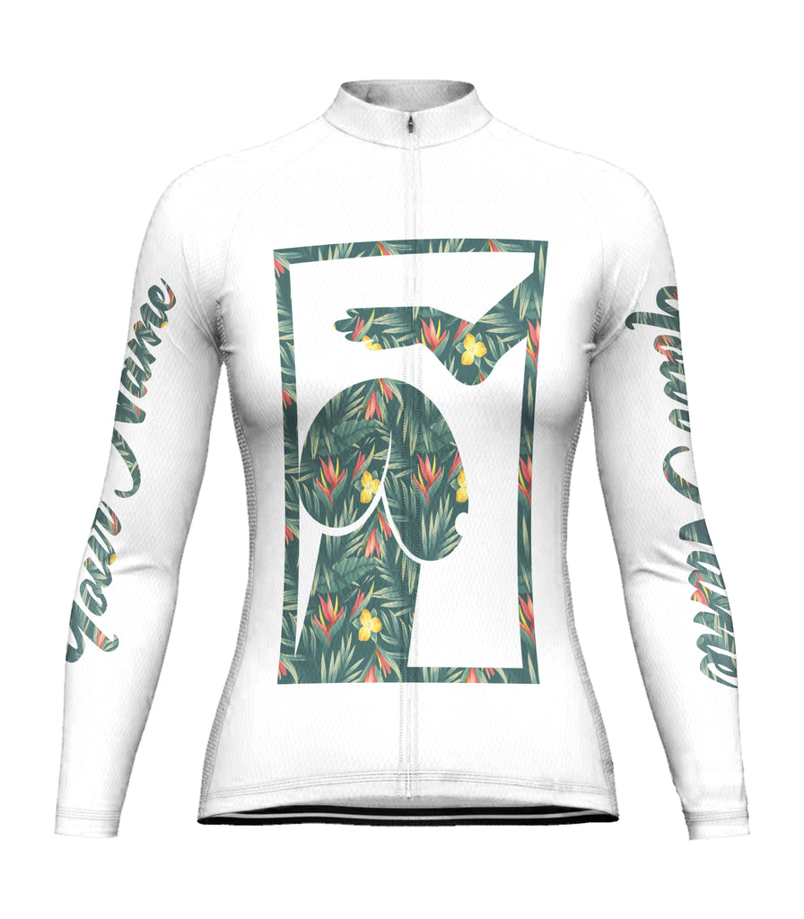 Customized Funny Long Sleeve Cycling Jersey for Women