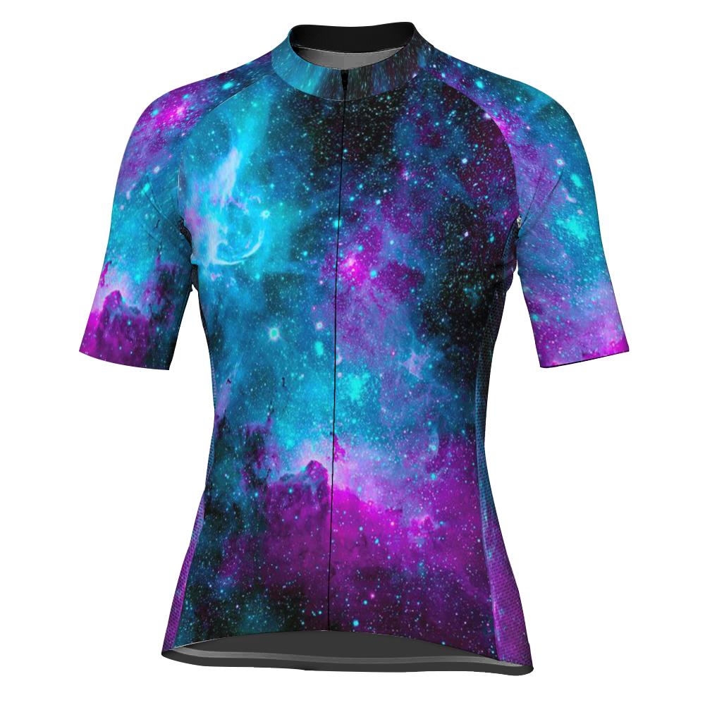 Galaxy Short Sleeve Cycling Jersey for Women