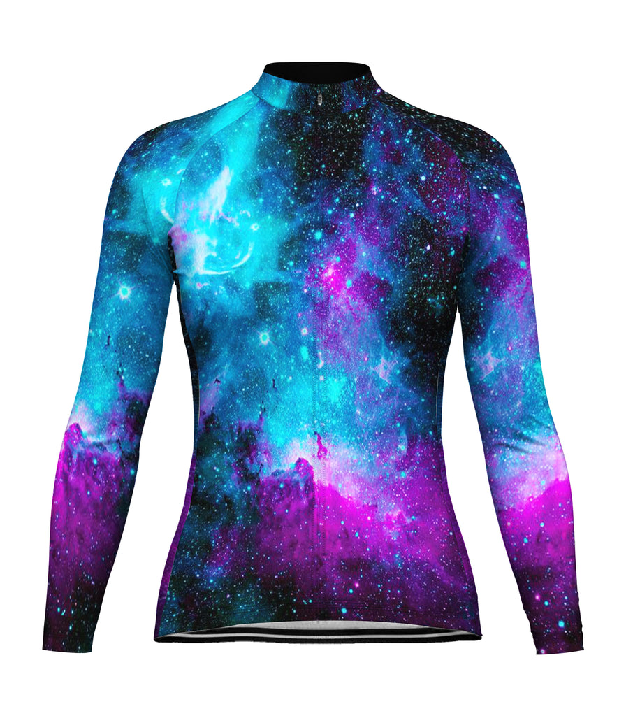 Galaxy Long Sleeve Cycling Jersey for Women