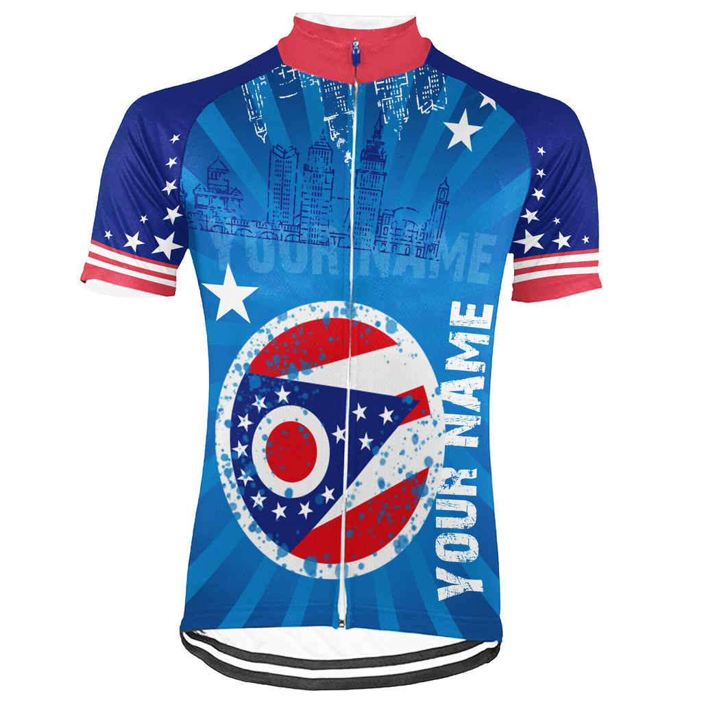 Customized Ohio Short Sleeve Cycling Jersey for Men