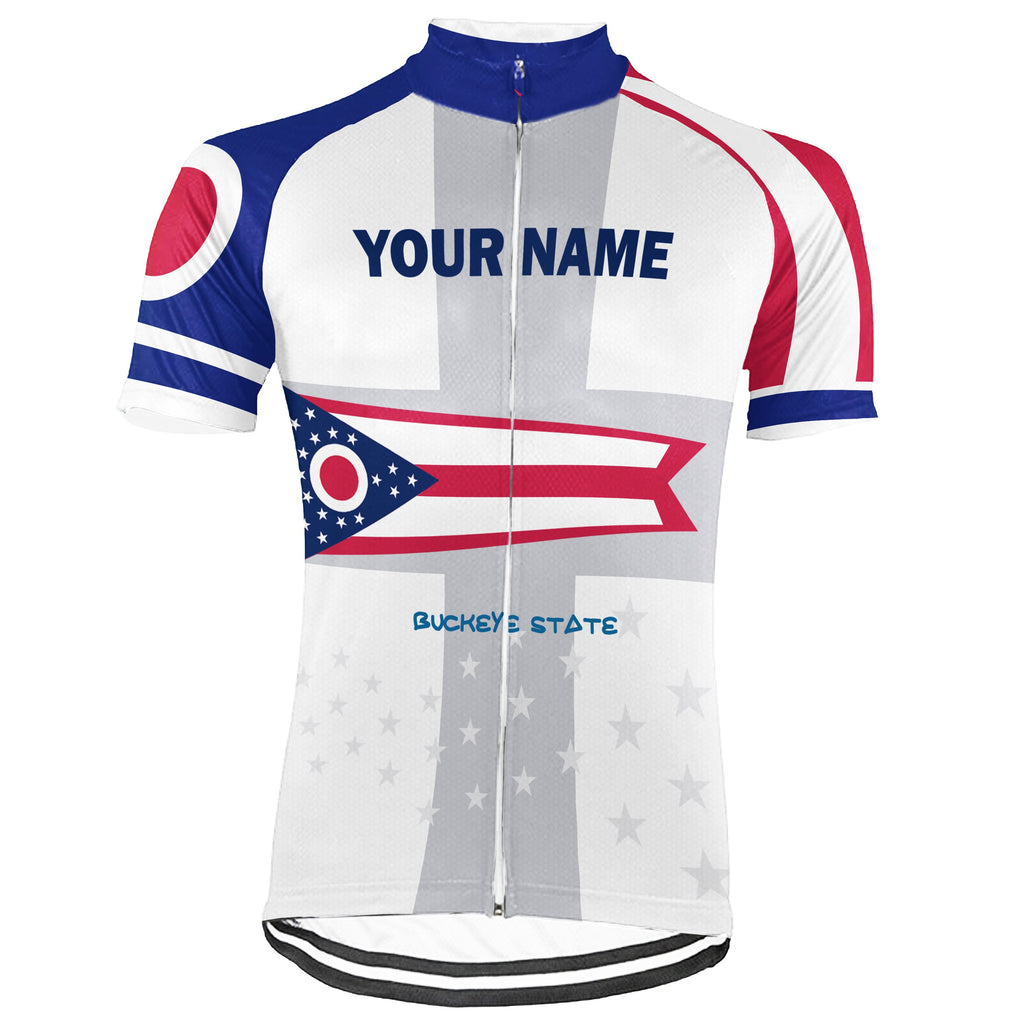 Customized Ohio Short Sleeve Cycling Jersey for Men