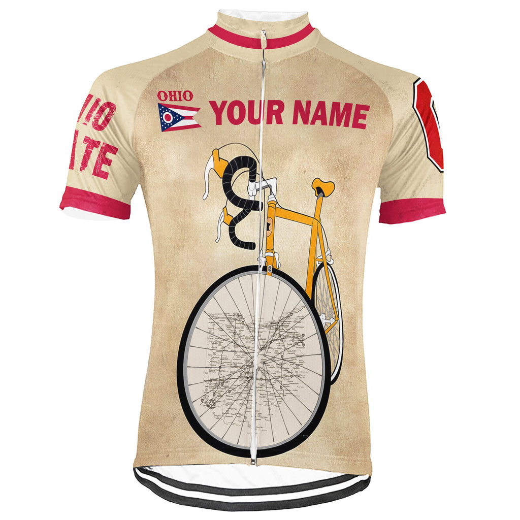 Customized Ohio Short Sleeve Cycling Jersey for Men