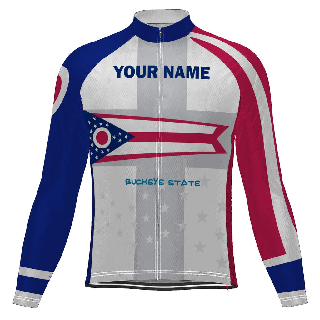Customized Ohio Long Sleeve Cycling Jersey for Men