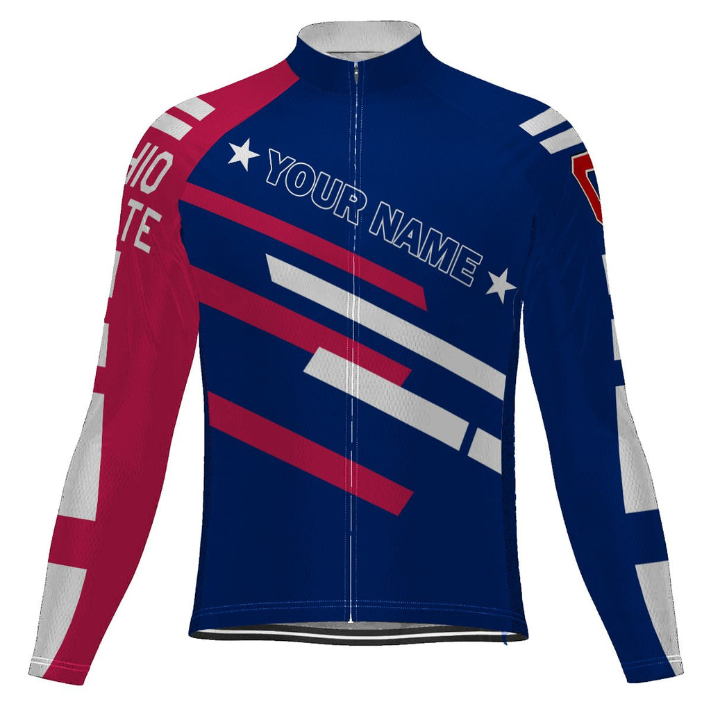 Customized Ohio Long Sleeve Cycling Jersey for Men