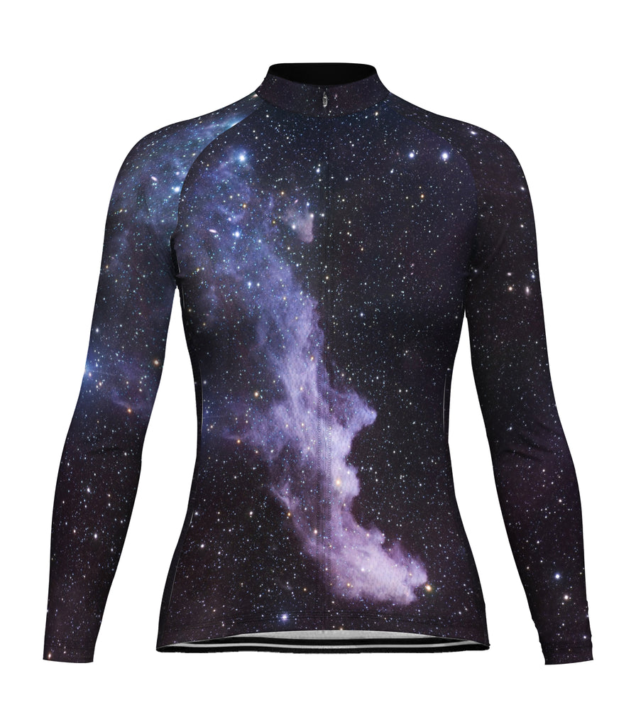 Galaxy Long Sleeve Cycling Jersey for Women