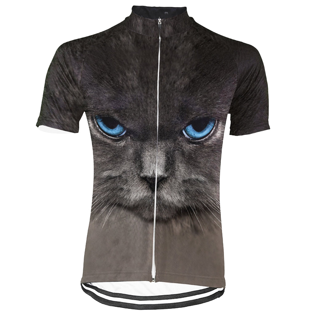 Colorful Cat Short Sleeve Cycling Jersey for Men