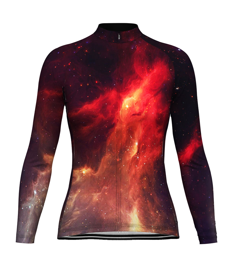 Galaxy Long Sleeve Cycling Jersey for Women