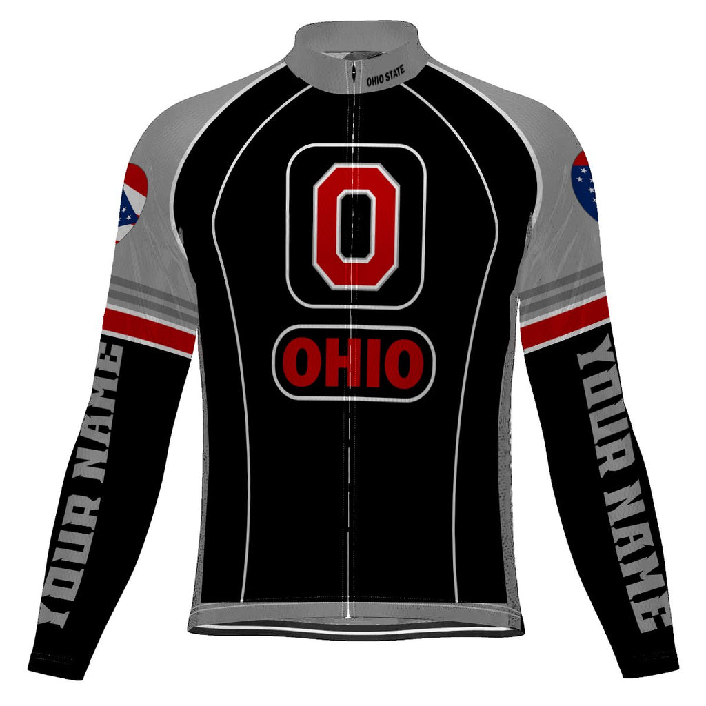 Customized Ohio Long Sleeve Cycling Jersey for Men