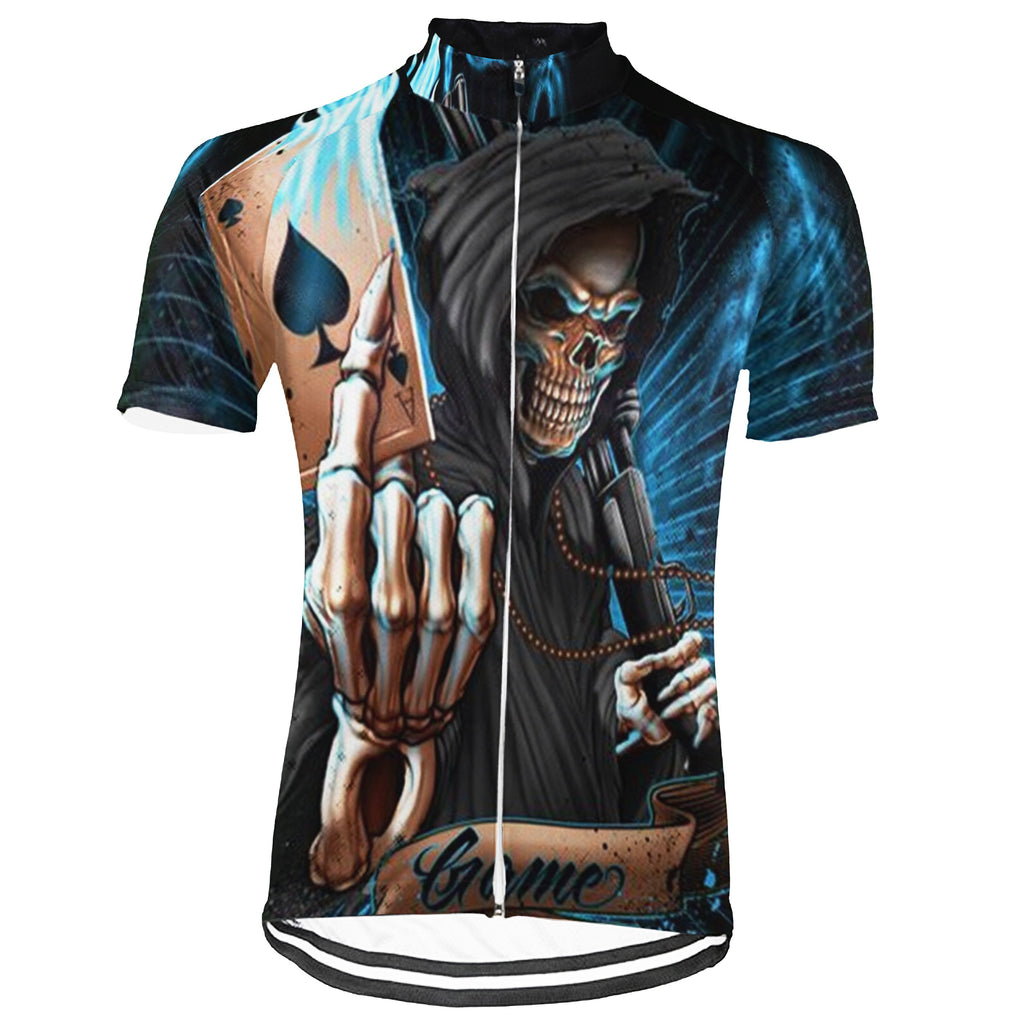 Skull Short Sleeve Cycling Jersey for Men