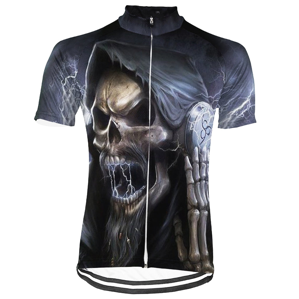 Skull Short Sleeve Cycling Jersey for Men