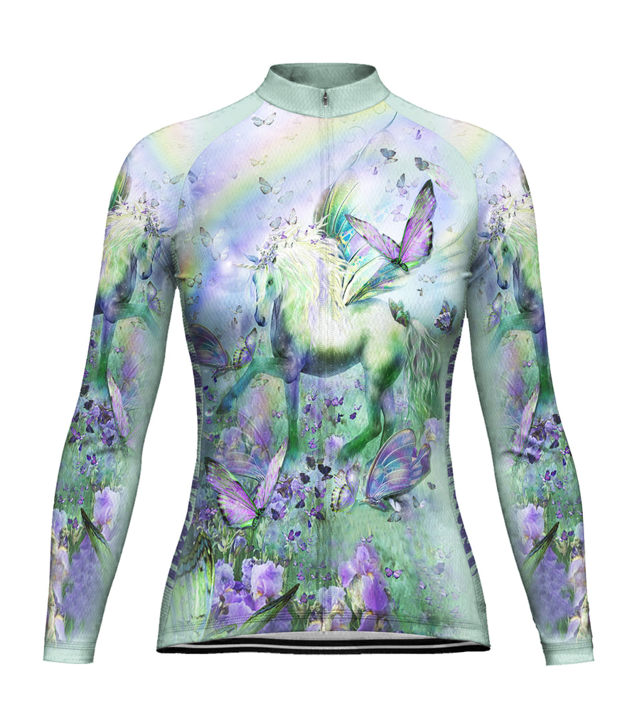 Customized Unicorn Long Sleeve Cycling Jersey for Women