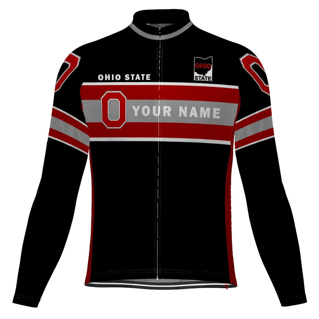 Customized Ohio Long Sleeve Cycling Jersey for Men
