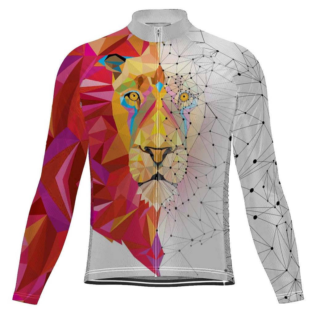 Lion Long Sleeve Cycling Jersey for Men