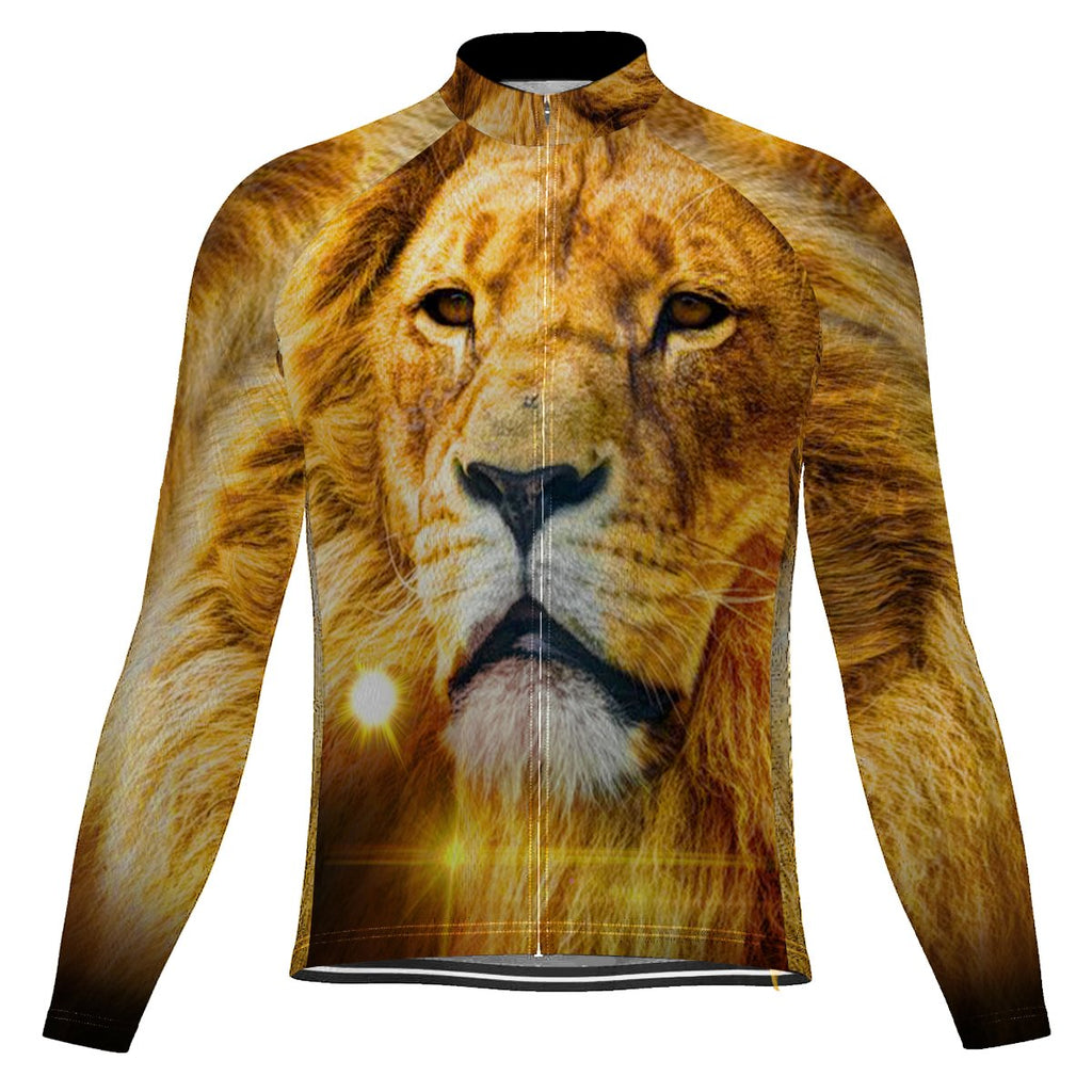 Lion Long Sleeve Cycling Jersey for Men