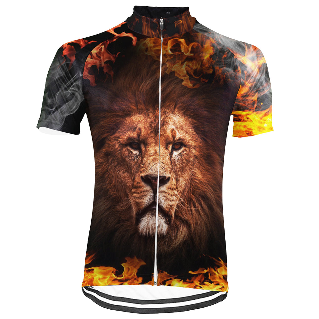 Lion Short Sleeve Cycling Jersey for Men