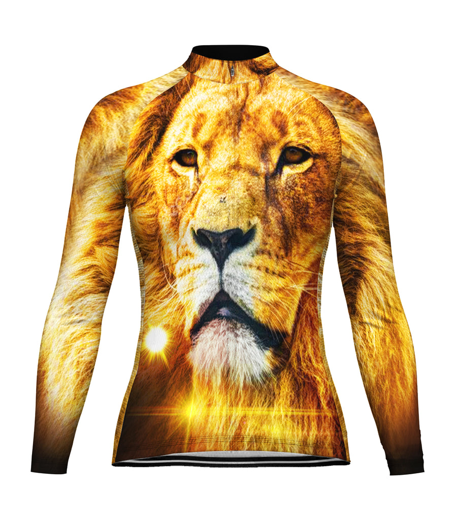 Lion Long Sleeve Cycling Jersey for Women