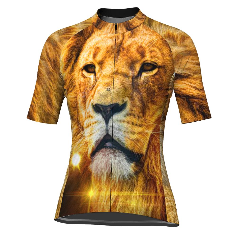 Lion Short Sleeve Cycling Jersey for Women