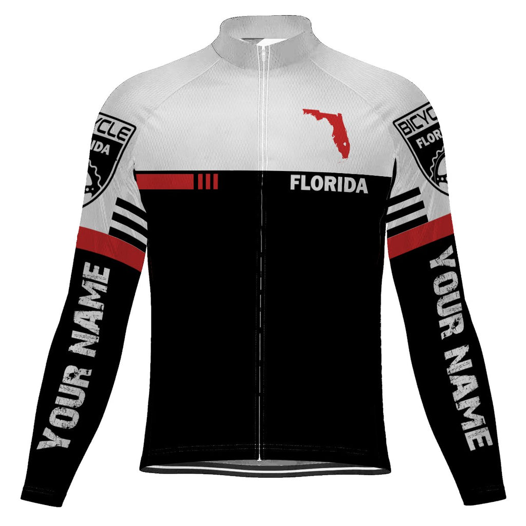 Customized Florida Long Sleeve Cycling Jersey for Men