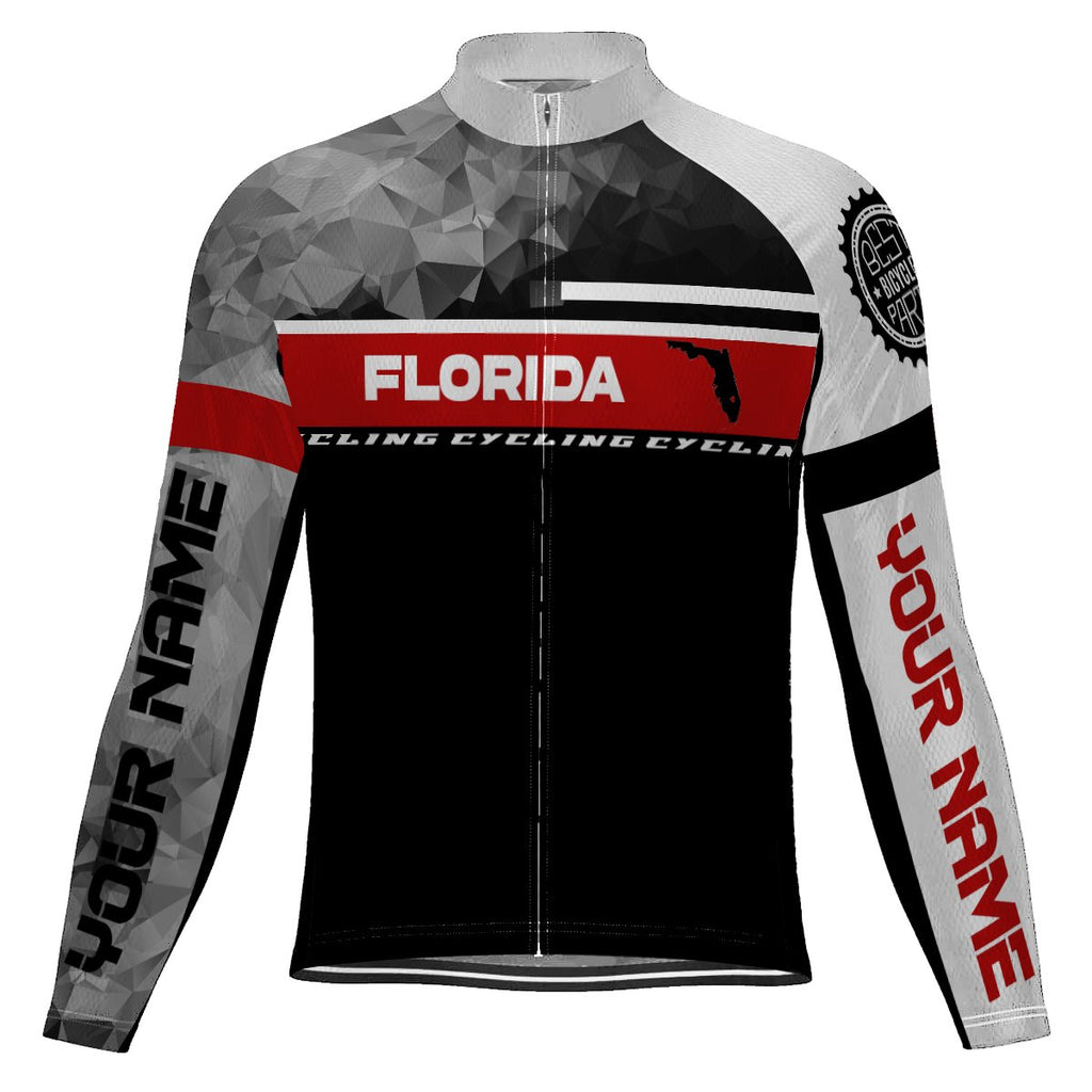 Customized Florida Long Sleeve Cycling Jersey for Men