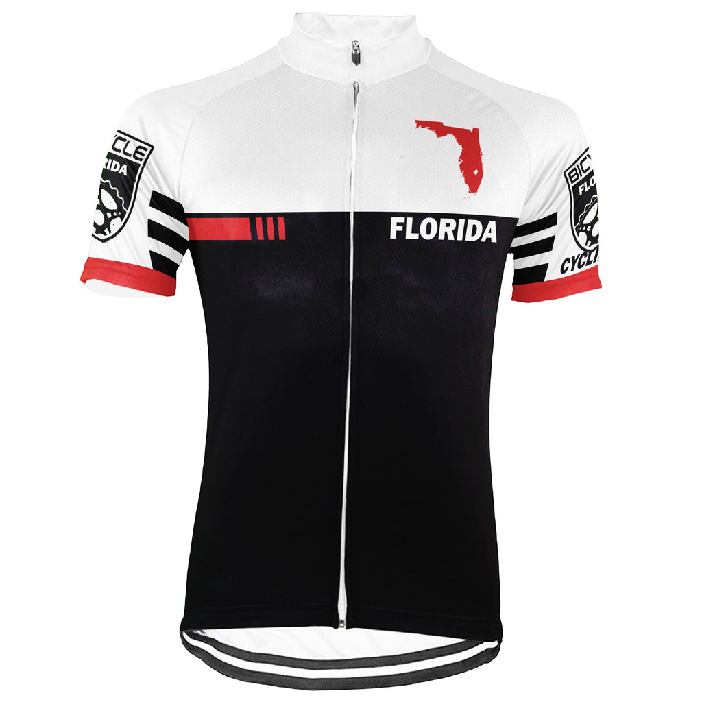 Customized Florida Short Sleeve Cycling Jersey for Men