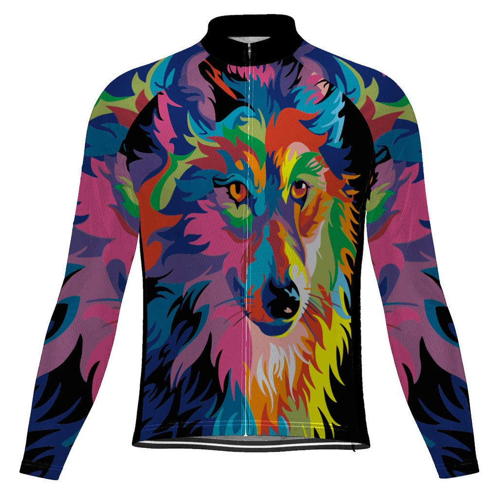 Customized Wolf Long Sleeve Cycling Jersey for Men