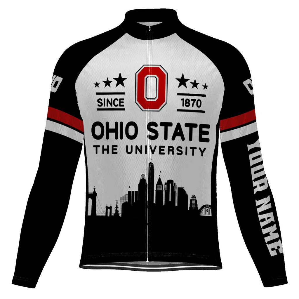 Customized Ohio Long Sleeve Cycling Jersey for Men