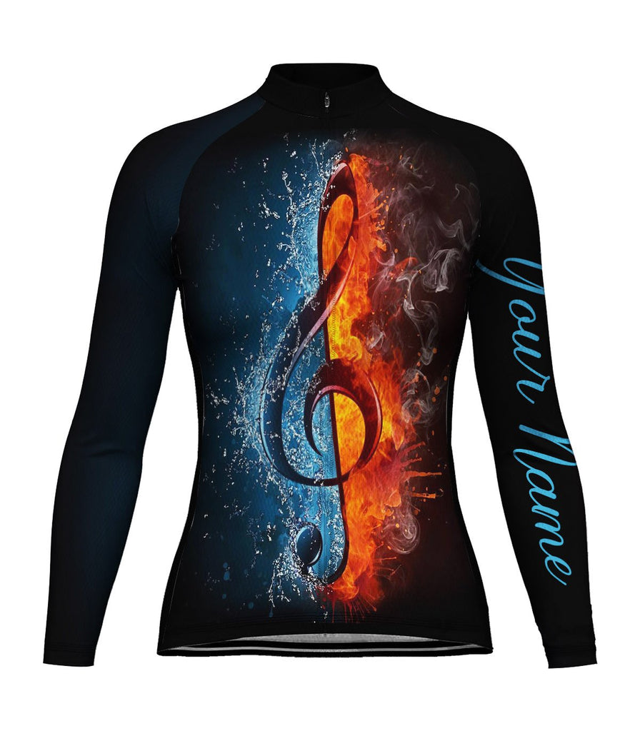 Customized Funny Long Sleeve Cycling Jersey for Women