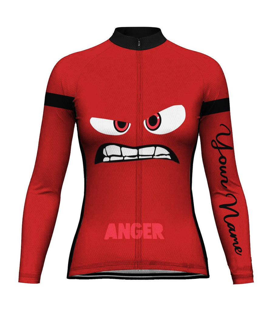Customized Funny Long Sleeve Cycling Jersey for Women