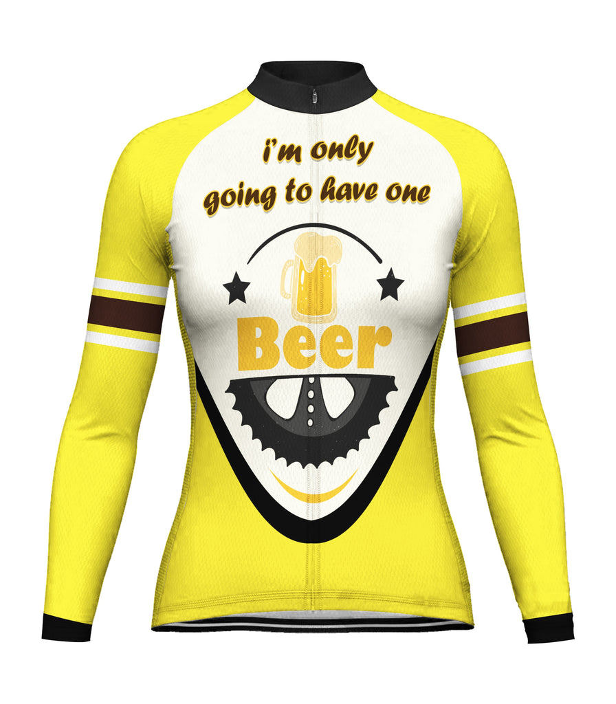 Beer Long Sleeve Cycling Jersey for Women
