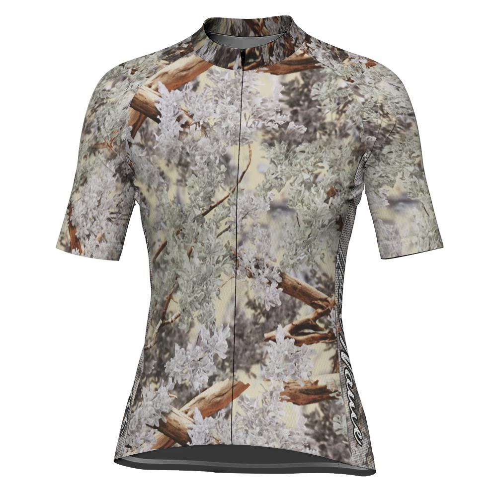 Customized Camo Short Sleeve Cycling Jersey for Women