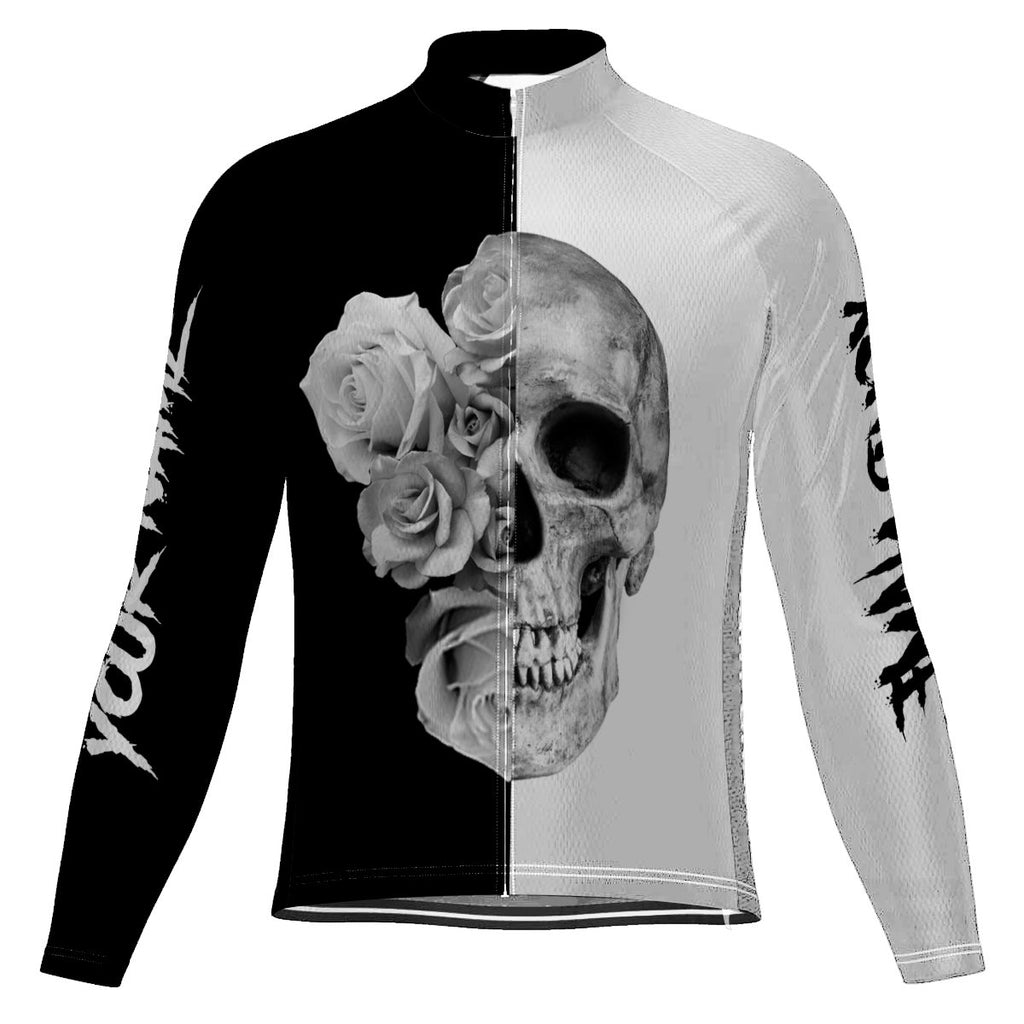 Customized Skull Long Sleeve Cycling Jersey for Men