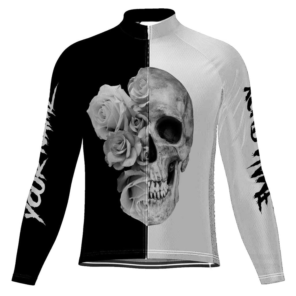 Customized Skull Winter Thermal Fleece Long Sleeve for Men