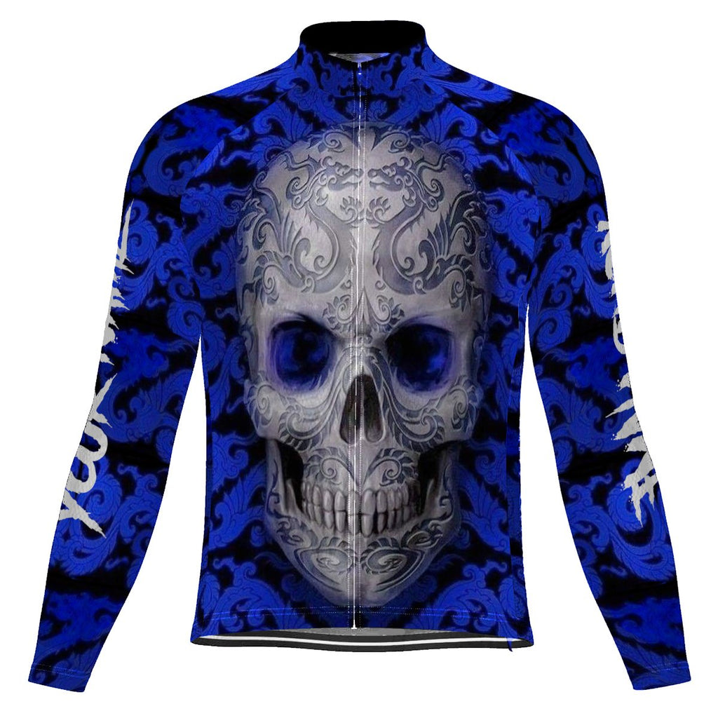 Customized Skull Winter Thermal Fleece Long Sleeve for Men