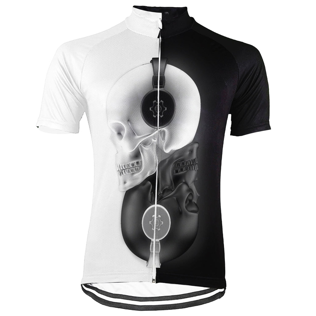 Customized Skull Short Sleeve Cycling Jersey for Men
