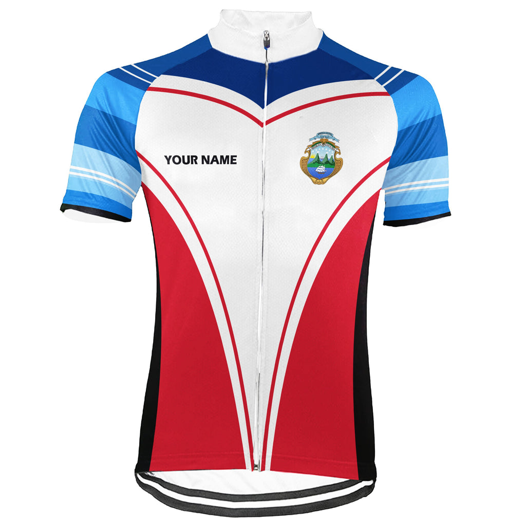 Customized Costa Rica  Winter Thermal Fleece Short Sleeve For Men