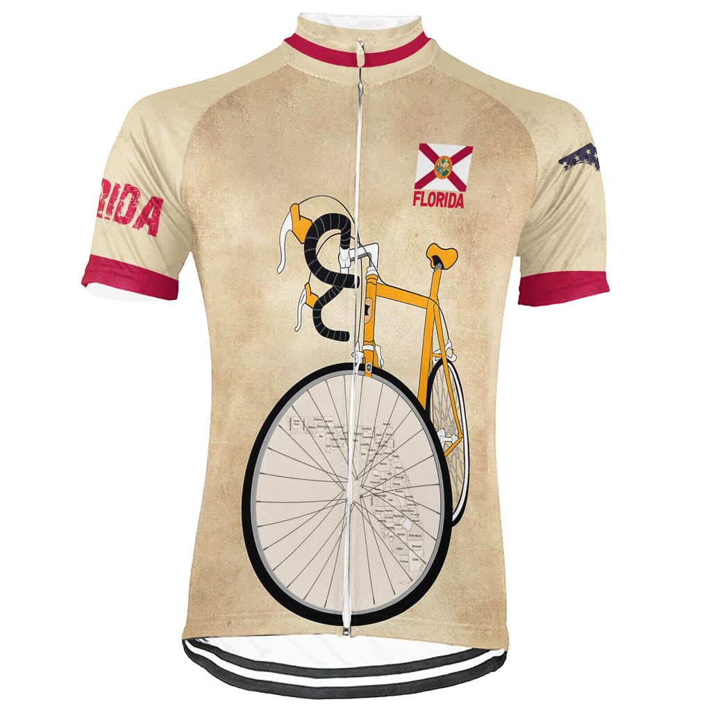 Florida Short Sleeve Cycling Jersey for Men