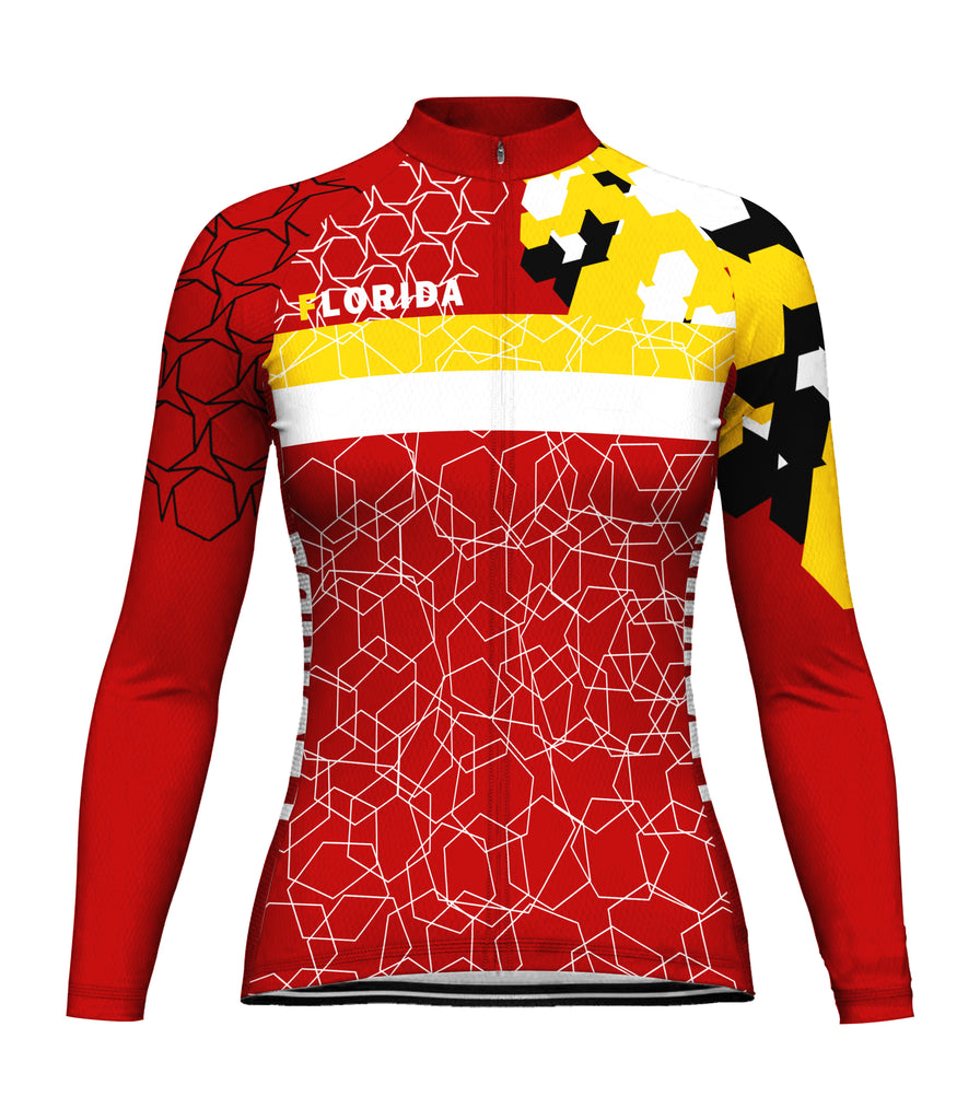 Florida Long Sleeve Cycling Jersey for Women