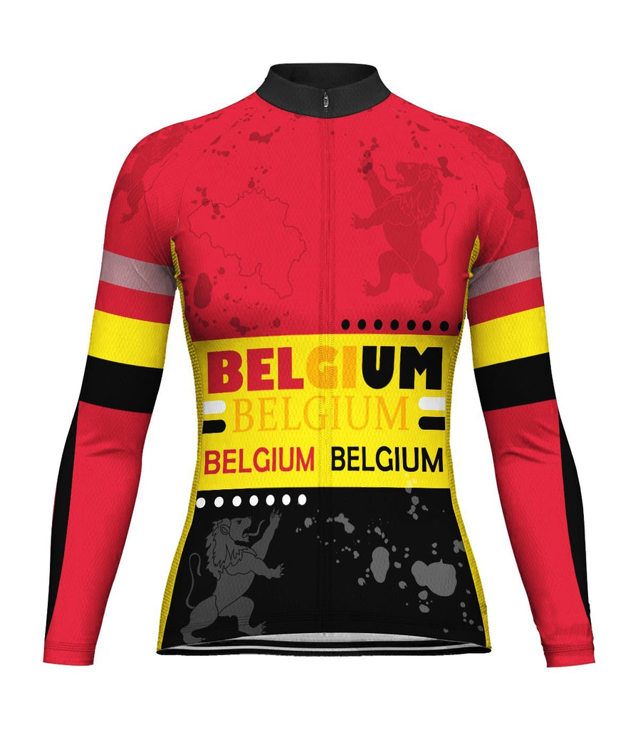 Belgium Long Sleeve Cycling Jersey for Women