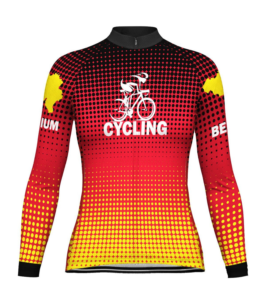 Belgium Long Sleeve Cycling Jersey for Women