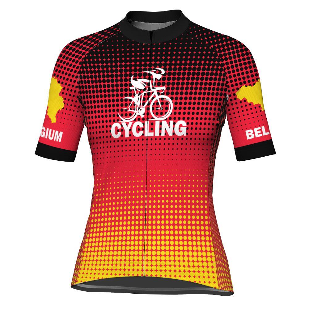 Belgium Short Sleeve Cycling Jersey for Women