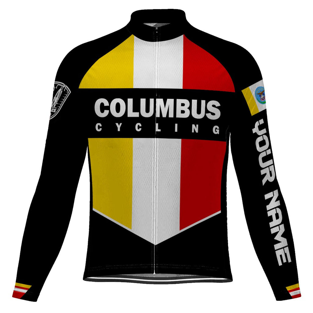 Customized Columbus Long Sleeve Cycling Jersey for Men