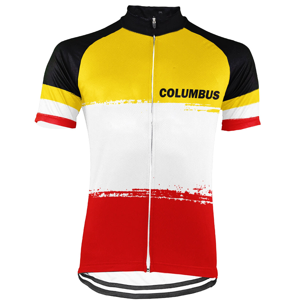 Customized Columbus Short Sleeve Cycling Jersey for Men