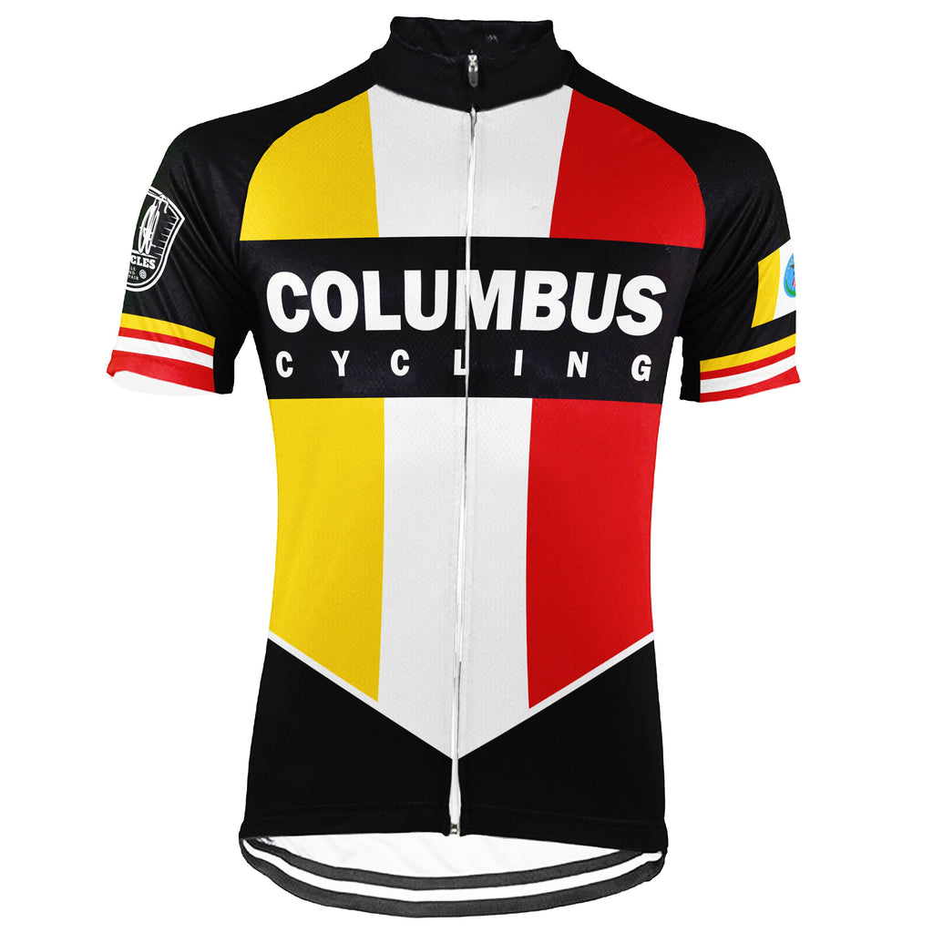 Customized Columbus Short Sleeve Cycling Jersey for Men