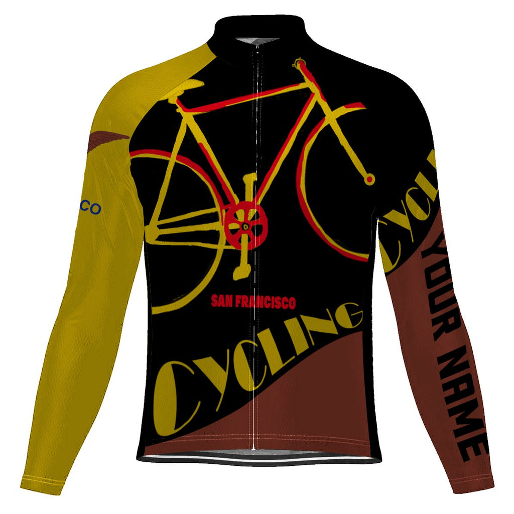 Customized San Francisco Long Sleeve Cycling Jersey for Men