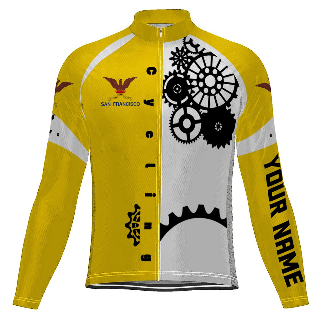 Customized San Francisco Long Sleeve Cycling Jersey for Men