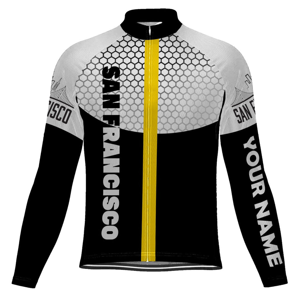 Customized San Francisco Long Sleeve Cycling Jersey for Men