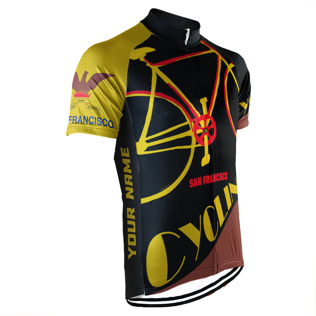 Customized San Francisco Short Sleeve Cycling Jersey for Men – OS Cycling Store