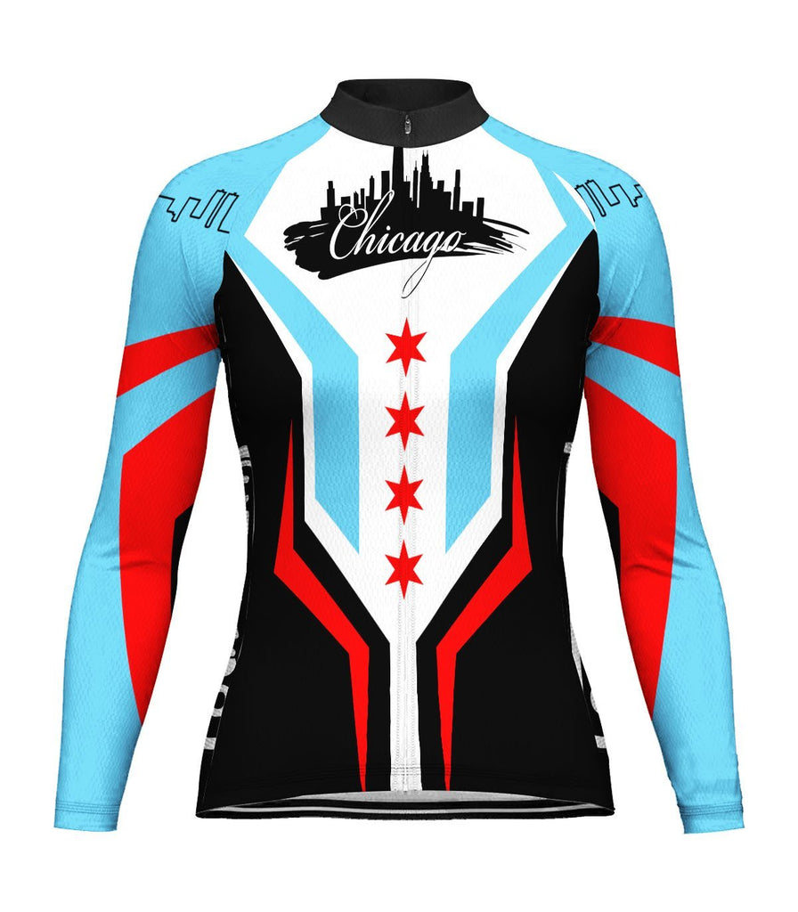 Chicago Long Sleeve Cycling Jersey for Women